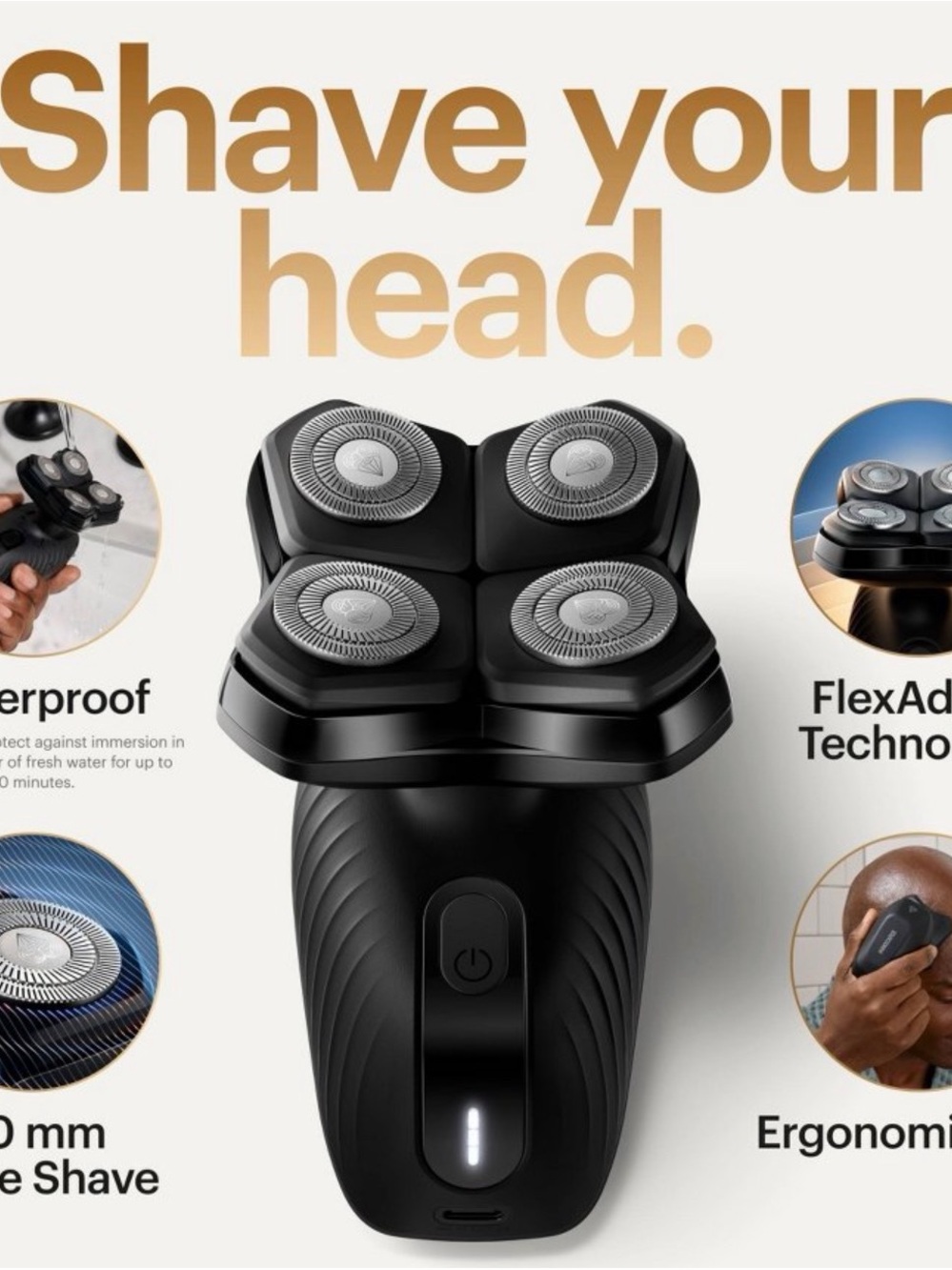 Manscaped The Dome Shaver Plus - Black
